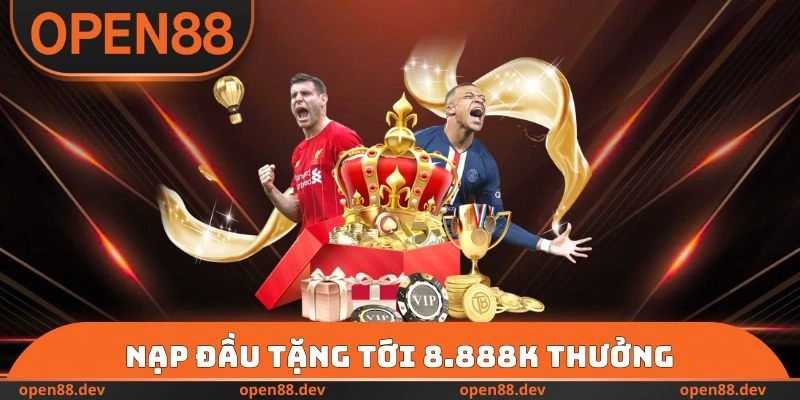 Nạp đầu tặng tới 8.888k thưởng